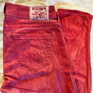True religion Red jeans
